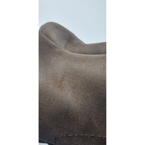 Bella Vita Bobbi Comfort Brown Ankle Size Zip Booties Faux Suede Size 11 - Picture 4 of 13